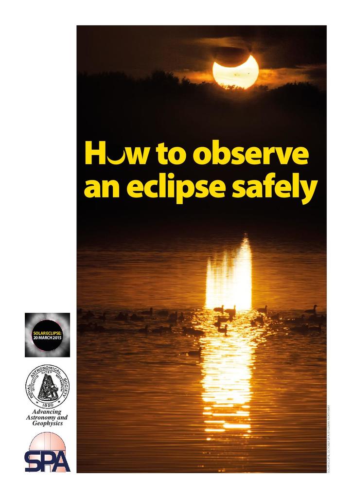 How to Observe an Eclipse Safely STEM